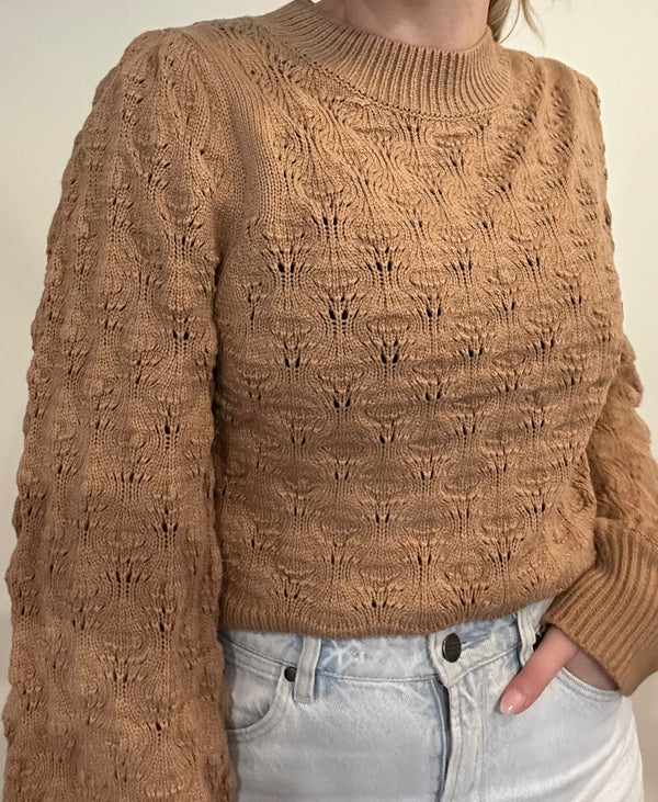 Finn Cable Knit - Coffee