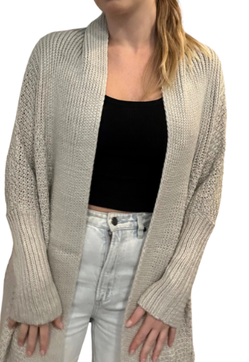 Snowy Cardi - Light Grey