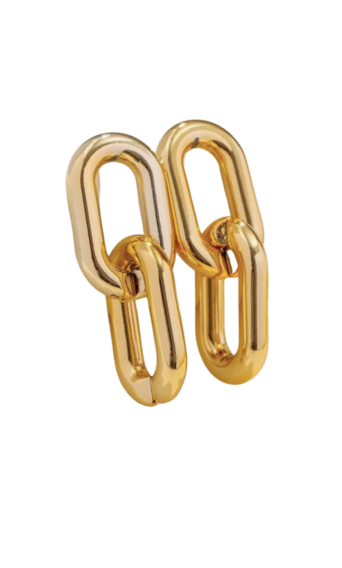 Linked Up Earrings - Gold